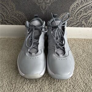 Jordan Gray High Top Basketball Sneakers